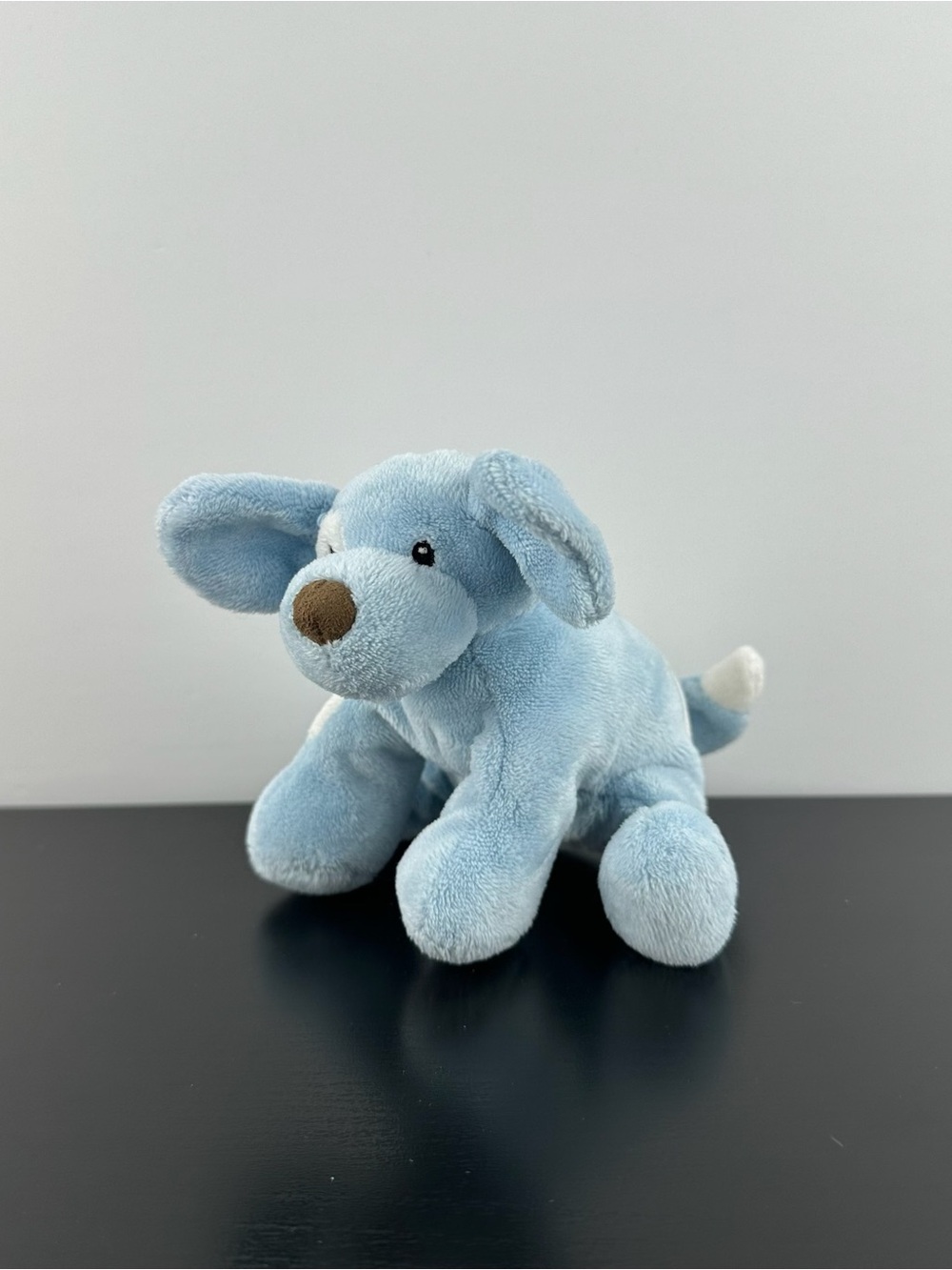 Baby Gund Spunky Blue Puppy Dog 5” Plush Embroidered Eyes Sound Does Not Work